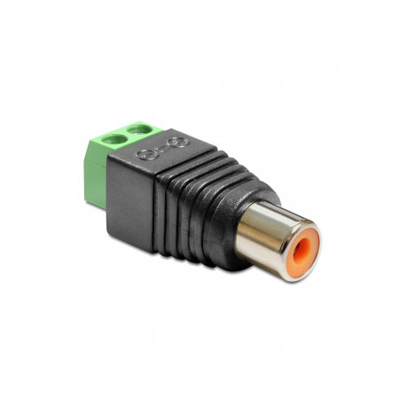 Adapter RCA-pesa > 2-kontaktiline klemmliist
