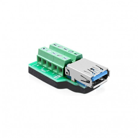 "Adapter USB 3.0 Typ-A Buchse > Terminalblock 10 Pin"