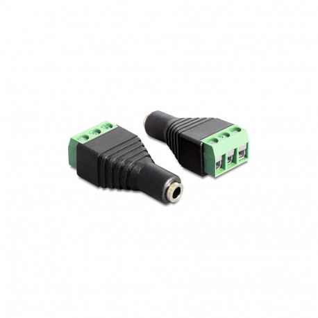 "Adapter Klinke Buchse 3,5 mm > Terminalblock 3 Pin"