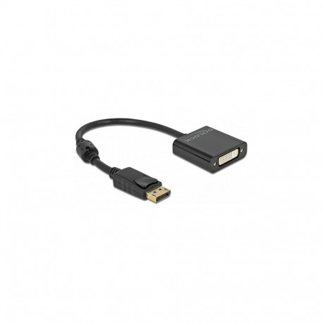 "Delock Adapter DisplayPort 1.2 Stecker zu DVI Buchse 4K Aktiv schwarz"