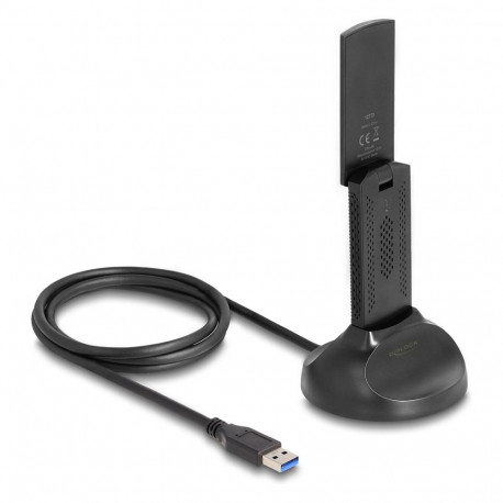 "Delock Wi-Fi 6E Dualband WLAN USB Adapter AX3000 (2 x 1201 + 574 Mbps)"