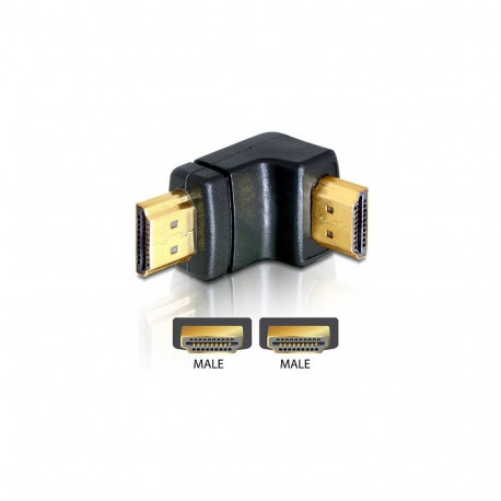 "Adapter HDMI Stecker zu HDMI Stecker 90° unten"