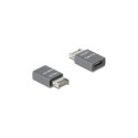 Delock adapter USB 10 Gbps Typ-E Key A pistik - USB Type-C™ pesa, metallist