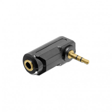 "Delock Adapter Audio Klinke 3,5 mm 3 Pin Stecker > Buchse gewinkelt"