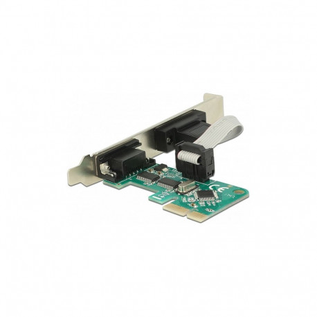 PCI Express x1 kaart 2 jadapordiga RS-232