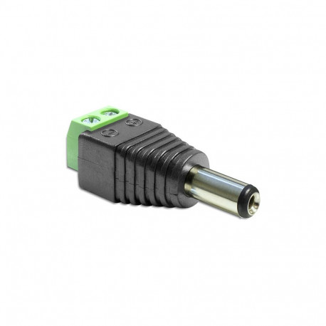 "Adapter DC 5,5 x 2,5 mm Stecker > Terminalblock 2 Pin"