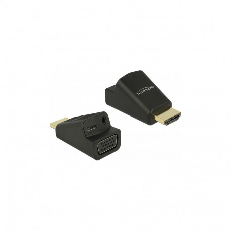 "Adapter HDMI-A Stecker > VGA Buchse mit Audio"