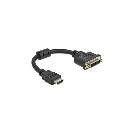 "Delock Adapter HDMI Stecker zu DVI 24+5 Buchse 4K 30 Hz 20 cm"