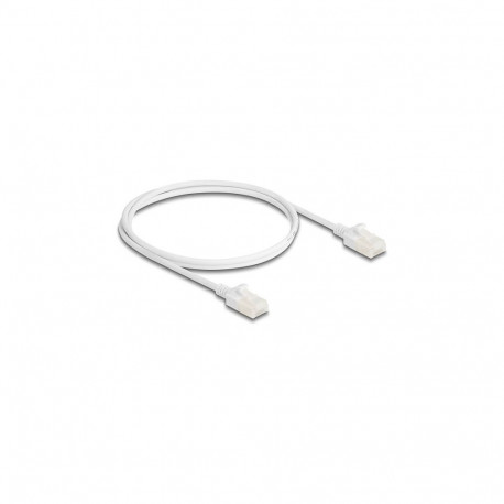 Delock RJ45 Cat.6A võrgukaabel robustse klambriga tööstuslik U/UTP Slim 1 m valge