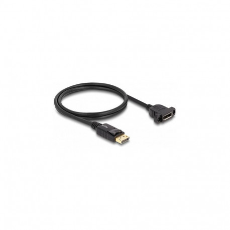 DisplayPort 1.4 kaabel 8K 30Hz pistik-pesa 1m paigaldamiseks, must