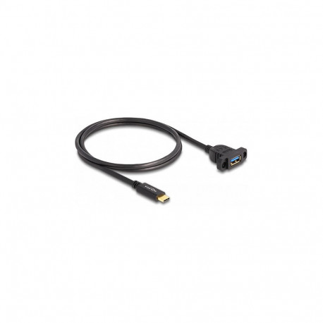 "Delock SuperSpeed USB 10 Gbps (USB 3.2 Gen 2) Kabel USB Type-C™ Stecker zu USB Typ-A Buchse 1 m zum