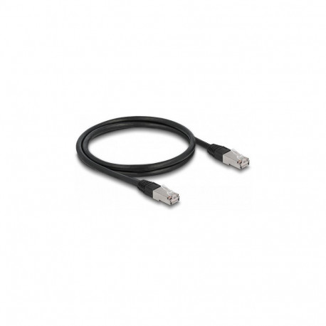"Delock RJ45 Netzwerkkabel Cat.6A S/FTP PE Outdoor 1 m schwarz"