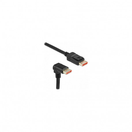 Delock DisplayPort kaabel sirge ja 90° alla suunatud pistikuga 8K 60 Hz 3 m