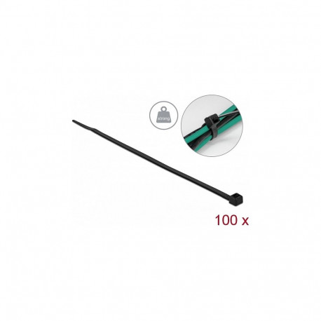 "Kabelbinder mit hoher Zugfestigkeit L 200 x B 4,8 mm schwarz 100 Stück"