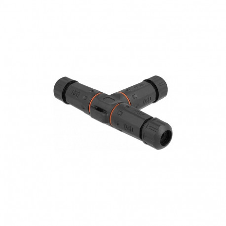 "Kabelverbinder T-Form für Außenbereich 2 Pin, IP68 wasserdicht, schraubbar, Kabeldurchmesser 4,5 - 
