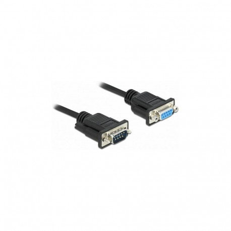 "Delock RS-232 Kabel Seriell D-Sub 9 Stecker zu Buchse mit schmalem Steckergehäuse 1 m"