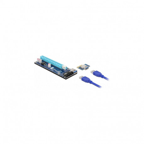"Delock Riser Karte PCI Express x1 zu x16 mit 60 cm USB Kabel"