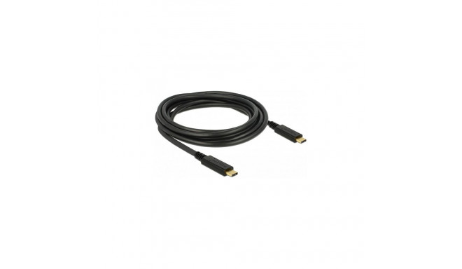 "Delock USB 2.0 Kabel Type-C zu Type-C 3 m PD 5 A E-Marker"