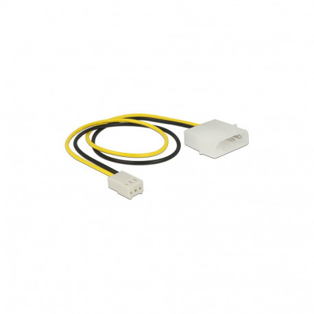 "Delock Stromkabel 2 Pin Stecker > 3 Pin Buchse (Lüfter) 30 cm"