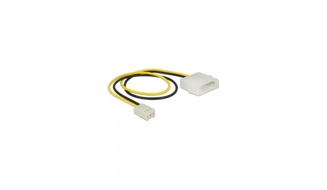 "Delock Stromkabel 2 Pin Stecker > 3 Pin Buchse (Lüfter) 30 cm"