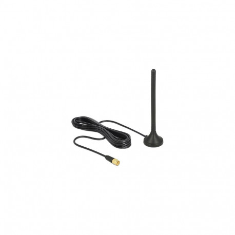 "Delock GSM / UMTS / LTE Antenne SMA Stecker 2,5 dBi starr omnidirektional mit magnetischem Standfuß