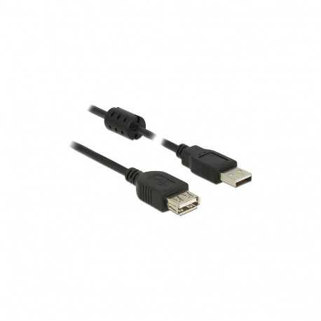 "Delock Verlängerungskabel USB 2.0 Typ-A Stecker > USB 2.0 Typ-A Buchse 3,0 m schwarz"