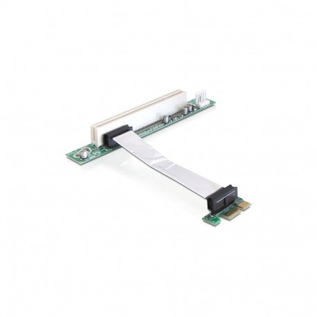 Delock riser-kaart PCI Express x1 > 1 x PCI painduva kaabliga 9 cm vasakule suunatud