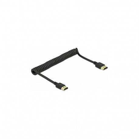 Delock HDMI spiraalkaabel 4K 60 Hz