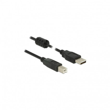 "Delock Kabel USB 2.0 Typ-A Stecker > USB 2.0 Typ-B Stecker 5,0 m schwarz"