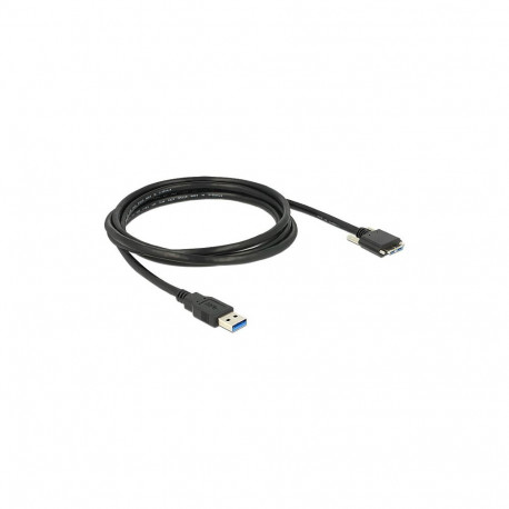 "Delock USB 5 Gbps Kabel Typ-A Stecker zu USB 5 Gbps Typ Micro-B Stecker mit Schrauben 2 m"