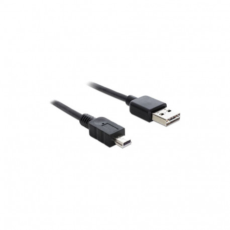 "Delock Kabel EASY-USB 2.0 Typ-A Stecker > USB 2.0 Typ Mini-B Stecker 3 m schwarz"