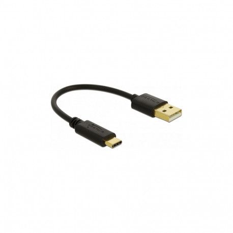 "Delock USB Ladekabel Typ-A zu USB Type-C™ 15 cm"