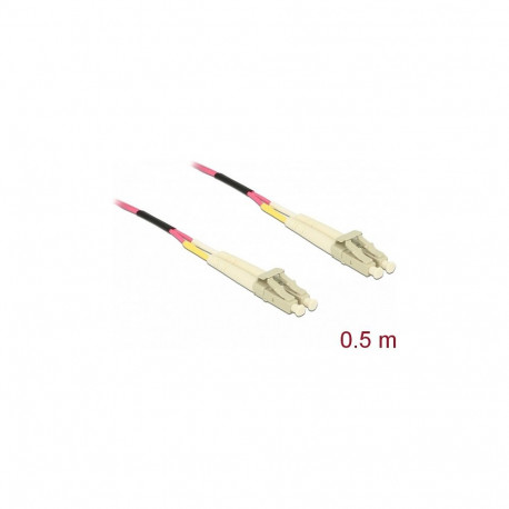"Delock Kabel Lichtwellenleiter LC zu LC Multimode OM4 0,5 m"