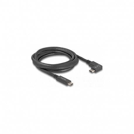"USB 5 Gbps Kabel USB Type-C™ Stecker zu USB Type-C™ Stecker gewinkelt links / rechts 2 m 4K PD 60 W