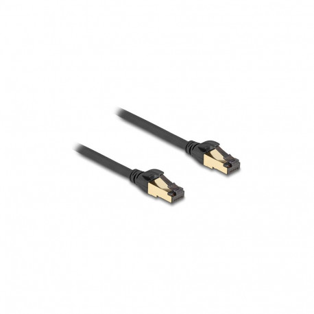 "Delock RJ45 Netzwerkkabel Cat.6A Stecker zu Stecker S/FTP schwarz 15 m mit Cat.7 Rohkabel Industrie