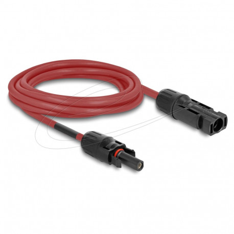 "Delock DL4 Solar Kabel 4 mm² Stecker zu Buchse 3 m rot"