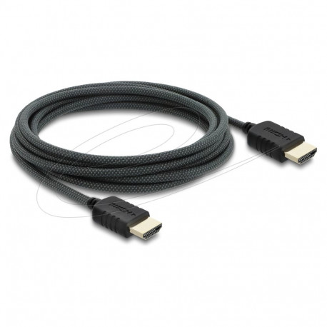 "Delock Koaxiales High Speed HDMI Kabel 8K 60 Hz 48 Gbps mit Geflechtmantel 3 m"