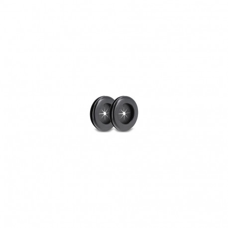 "Delock Gummi Kabeldurchführung rund Ø 30 mm schwarz 2 Stück"