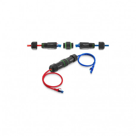 "Delock Kabelverbinder RJ45 Buchse zu RJ45 Buchse Cat.6 mit M16 Gewinde IP68 staub- und wasserdicht"