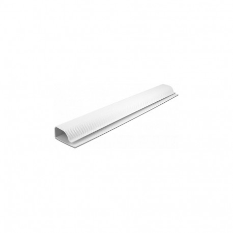 "Delock Kabelkanal für Untertischmontage 63 x 28 mm - Länge 400 mm 2 Stück weiß"
