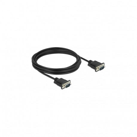 "Delock RS-232 Kabel Seriell D-Sub9 Stecker zu Stecker mit schmalem Steckergehäuse 4 m"