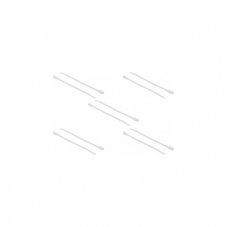"Delock Kabelbinder mit Befestigungsöse L 300 x B 4,8 mm weiß 10 Stück"