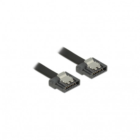 "Delock SATA 6 Gb/s Kabel 100 cm schwarz FLEXI"