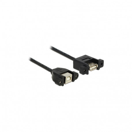 Delock USB 2.0 B-tüüpi paneelpesa > USB 2.0 A-tüüpi paneelpesa kaabel 1 m