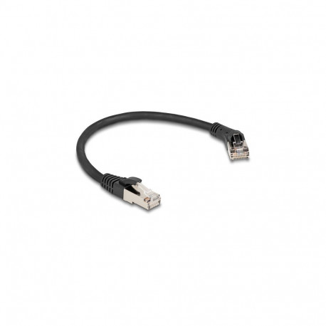 "Delock RJ45 Netzwerkkabel Cat.8.1 S/FTP Stecker 45° nach rechts gewinkelt zu Stecker gerade bis 40 