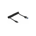 "Delock USB 10 Gbps Spiralkabel Typ-A Stecker zu USB Type-C™ Stecker"