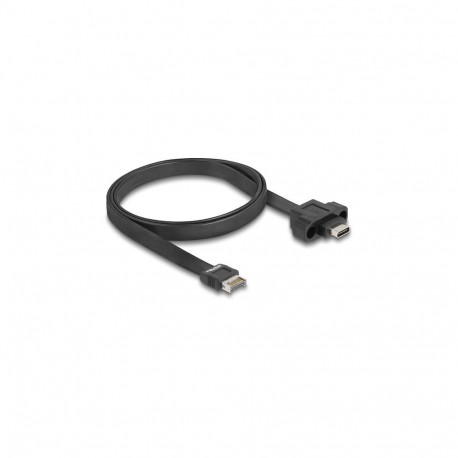 "USB 10 Gbps Flachbandkabel Typ-E Key A 20 Pin Stecker zu USB Type-C™ Buchse zum Einbau 75 cm"