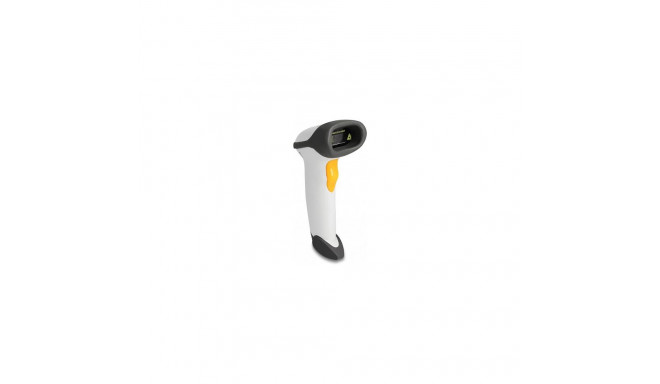 "Delock USB Barcode Scanner 1D mit Anschlusskabel und Halterung - Laser - hellgrau"