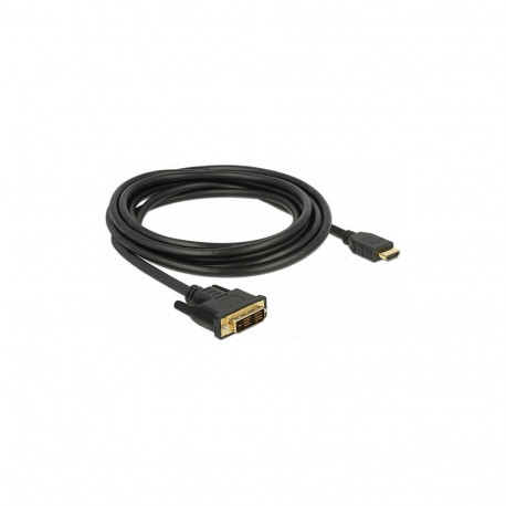 Delock HDMI - DVI 18+1 kahesuunaline kaabel 3 m