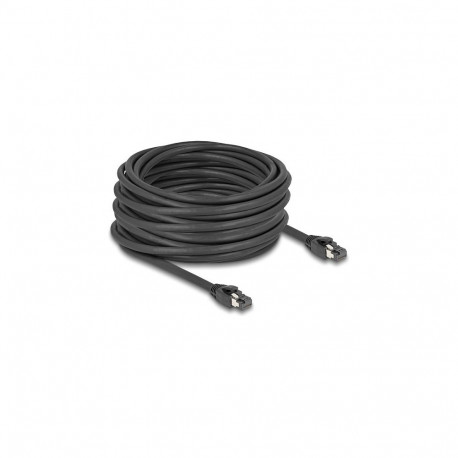 "Delock RJ45 Netzwerkkabel Cat.8.1 S/FTP 15 m bis 40 Gbps schwarz"